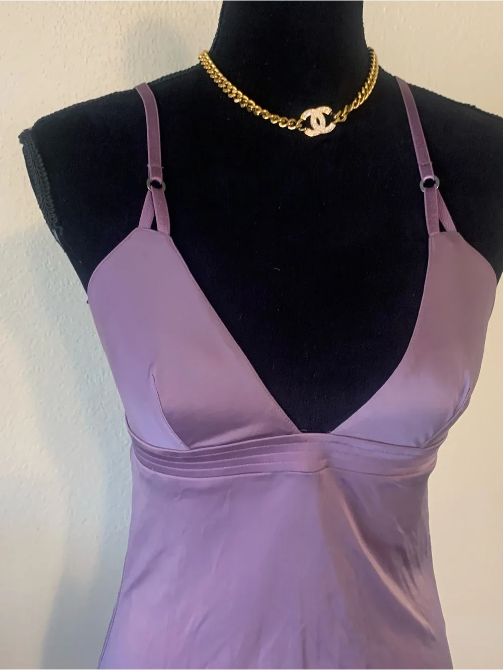 Victoria's Secret Lavender Slip Chemise with Adjustable Straps